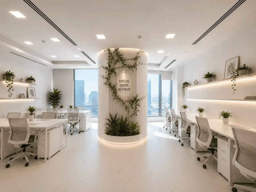 Dedicated desk office space in ADGM with registered business address, Aegis Coworking, Addax Tower